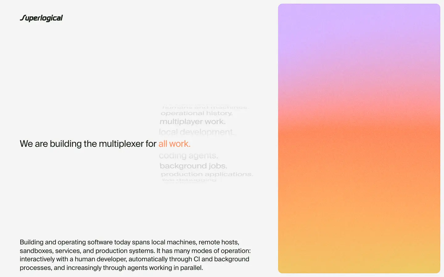 Superlogical desktop screenshot