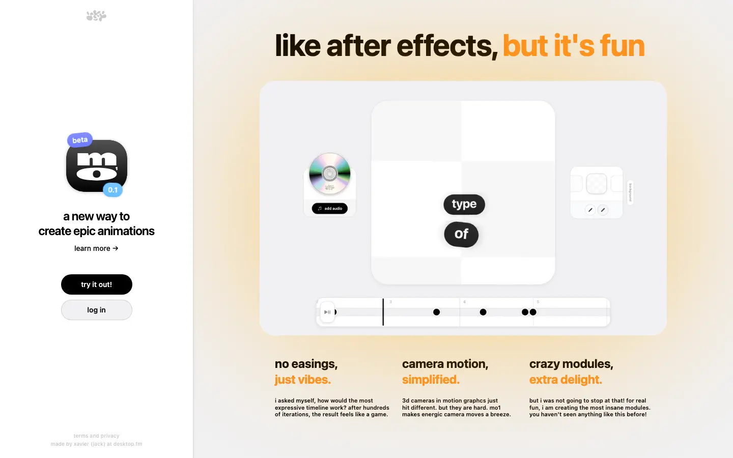 mo¹ desktop screenshot