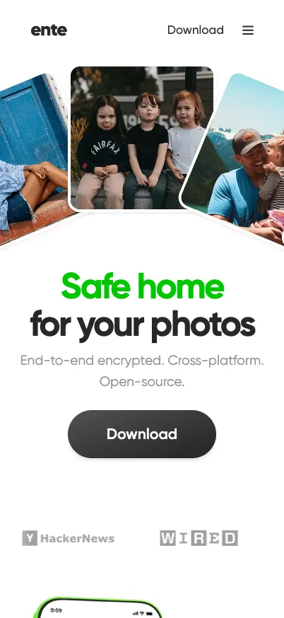 Ente mobile screenshot