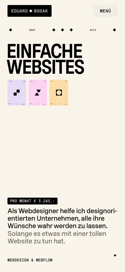 Eduard Bodak mobile screenshot