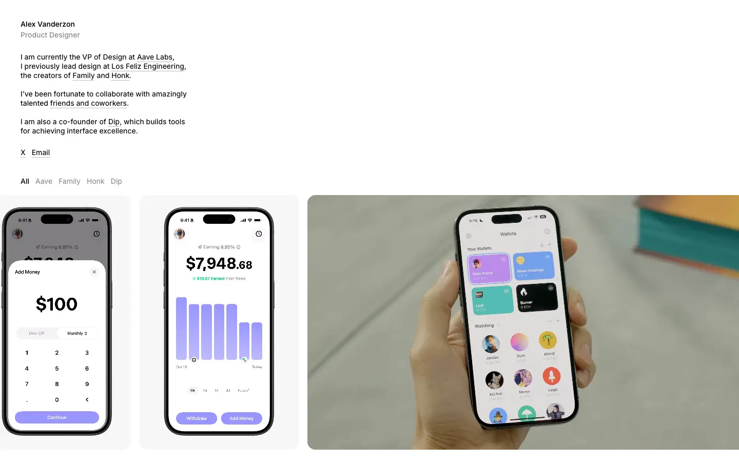 Alex Vanderzon desktop screenshot