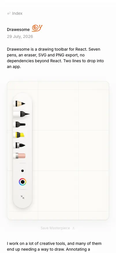 Drawesome mobile screenshot