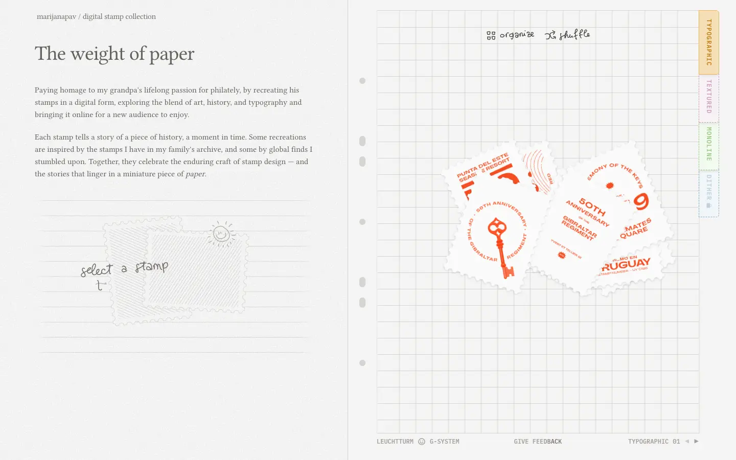Marijana Pavlinić / Stamps desktop screenshot