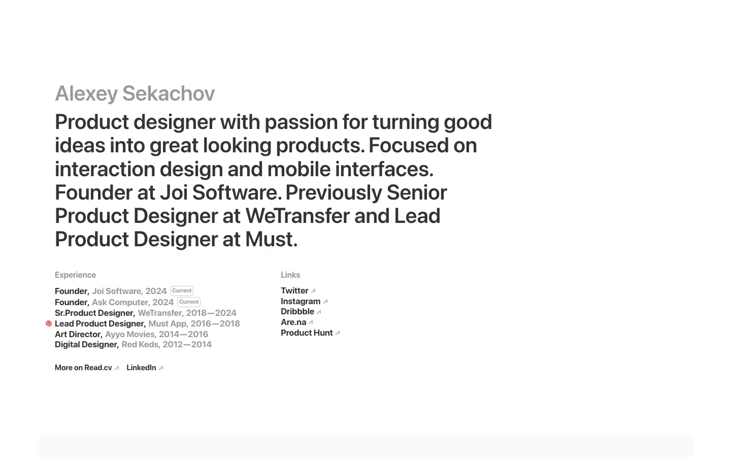 Alexey Sekachov desktop screenshot