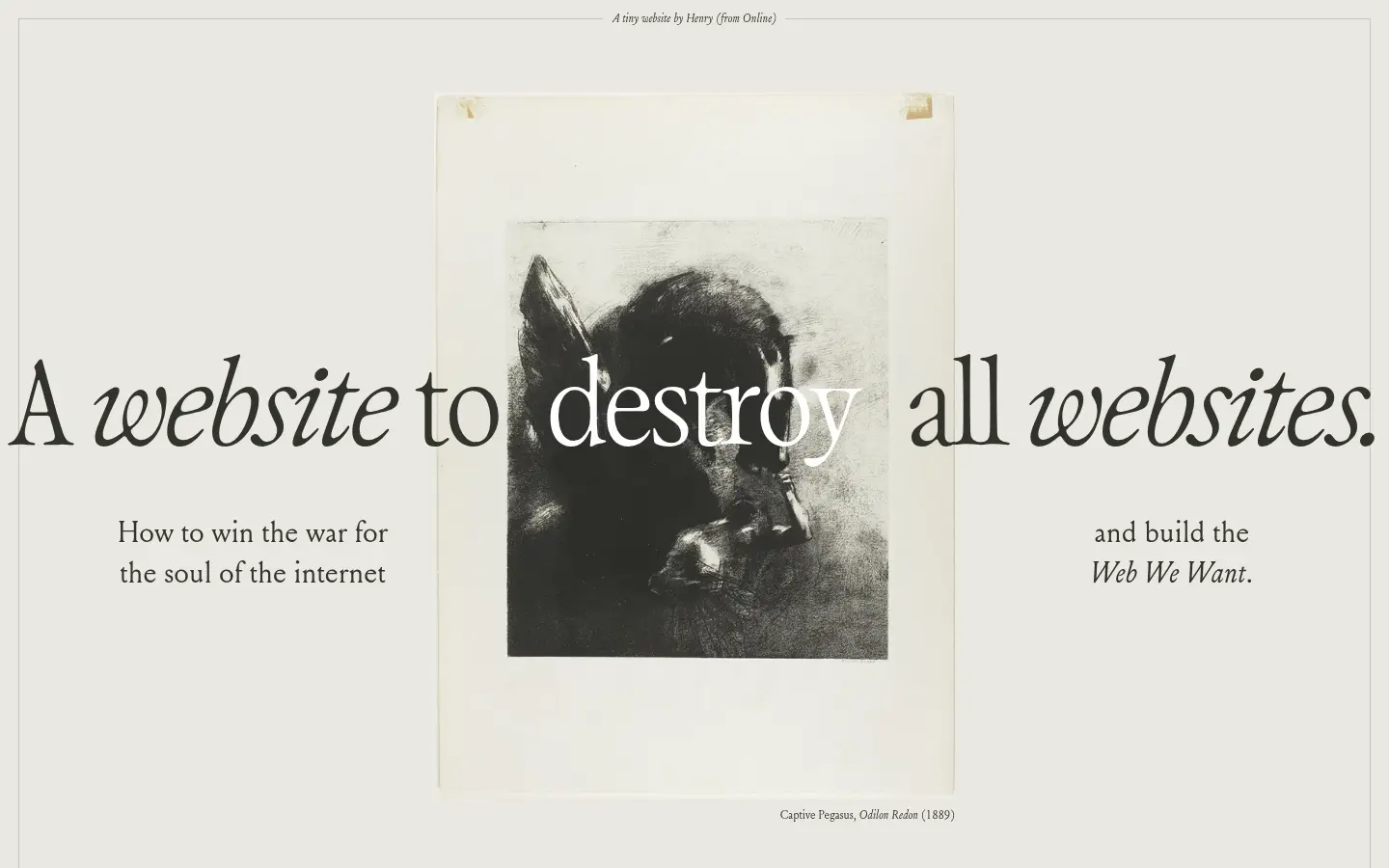 Preview of A Website To End All Websites