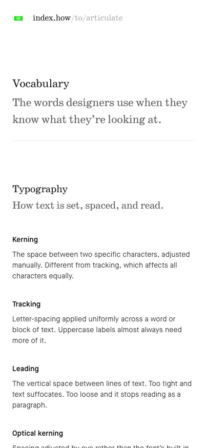 Say precisely what you mean. mobile screenshot