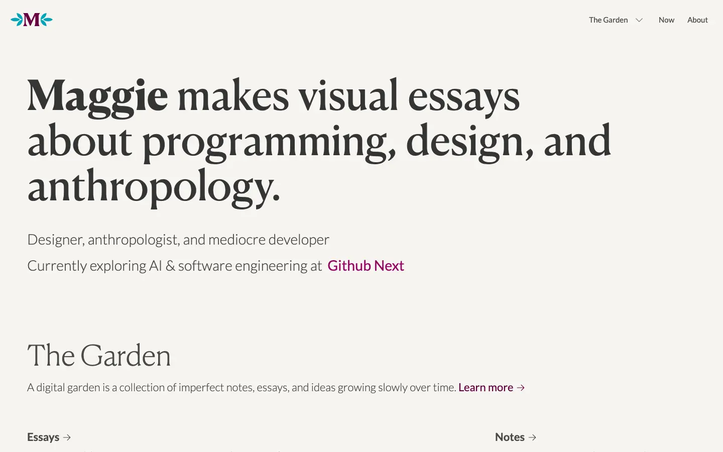 Maggie Appleton desktop screenshot