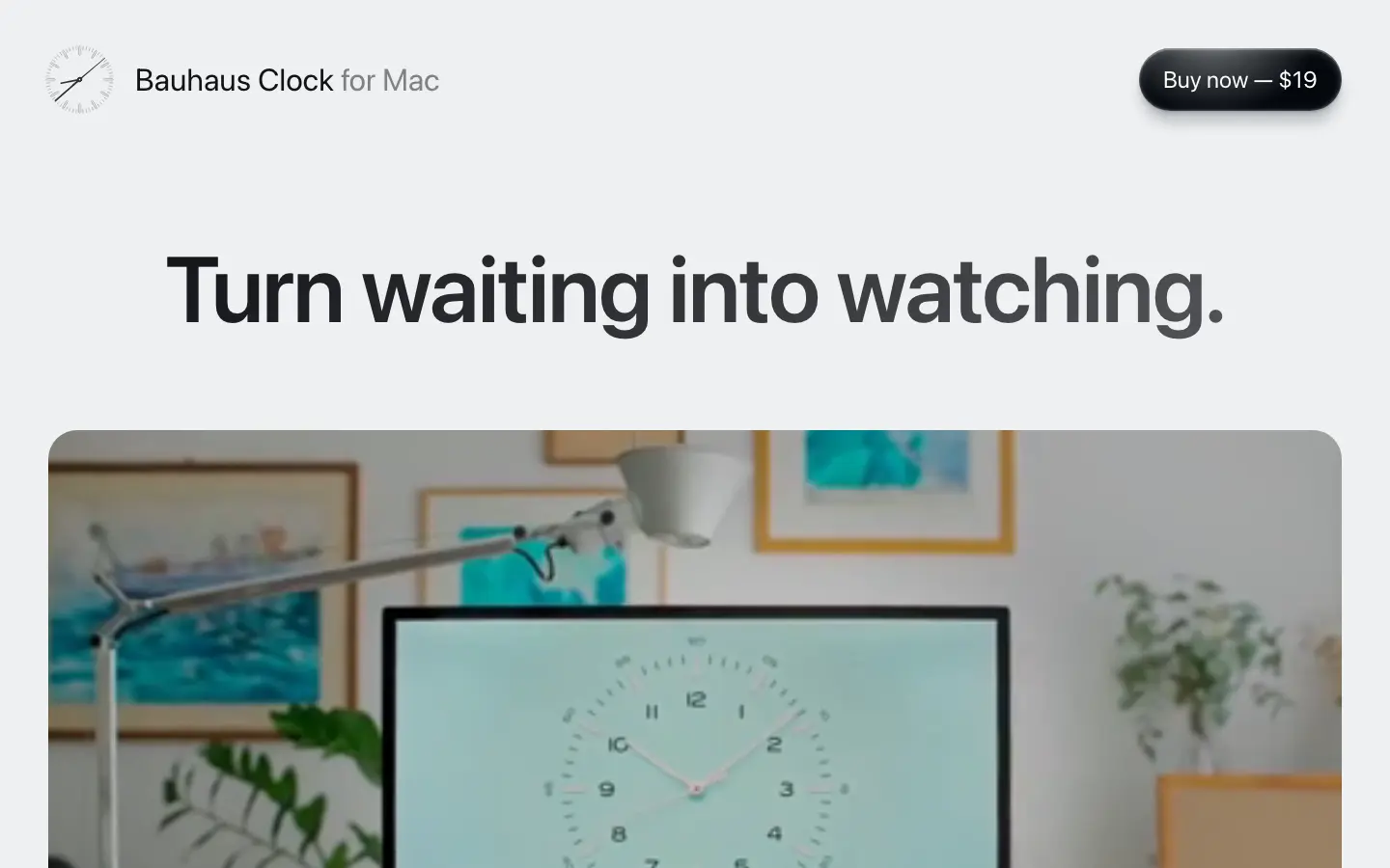 Bauhaus Clock desktop screenshot