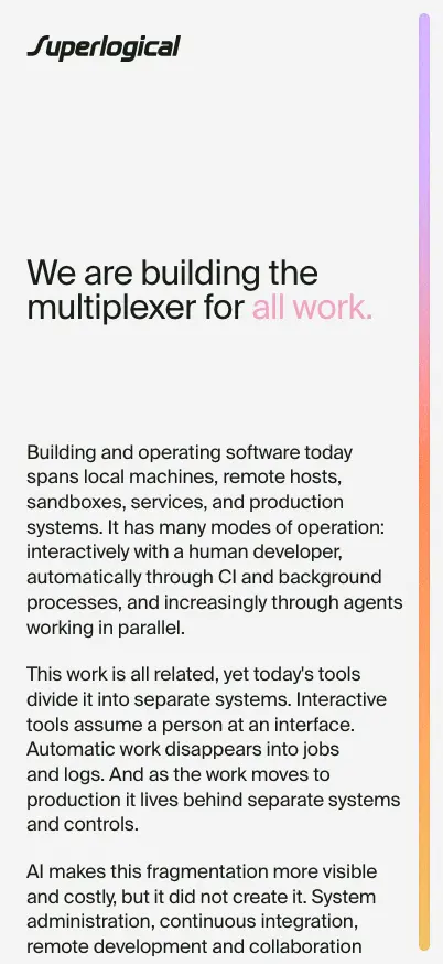 Superlogical mobile screenshot