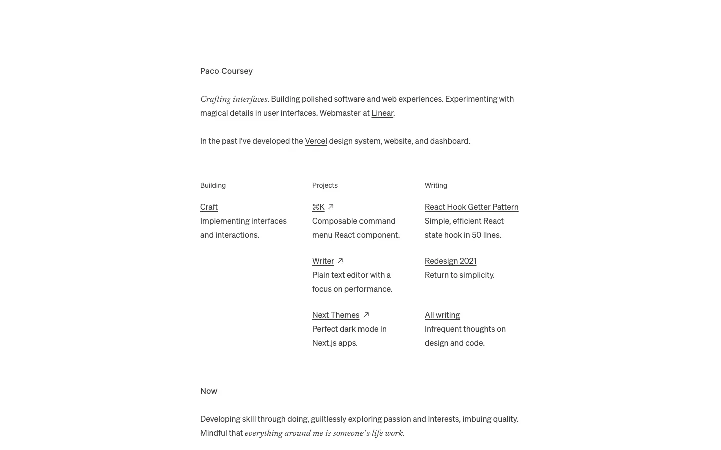 Paco Coursey desktop screenshot